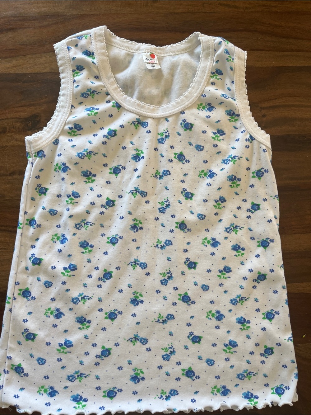 New girls flower tank